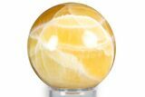 Polished Honeycomb Calcite Sphere - Utah #344837-1